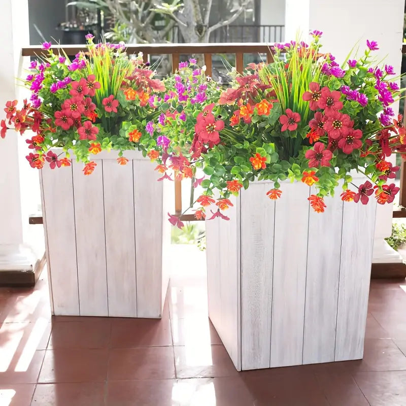 Skorter | Artificial Wheat Grass Plant Made of Plastic – Decorative Grass for Garden, Home and Outdoor Area