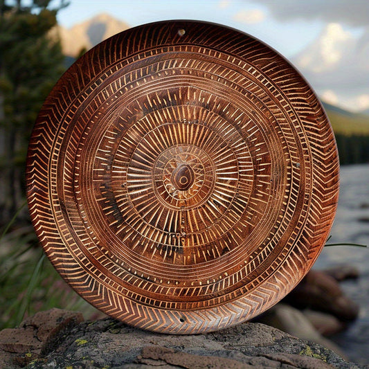 Skorter | CoolamonArt - Round Aluminum Wall Art for Office Decor