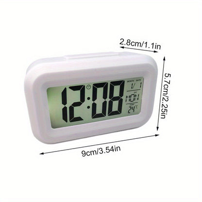Skorter | SmartAlarm - Mini LCD Alarm Clock with Music and Temperature Display
