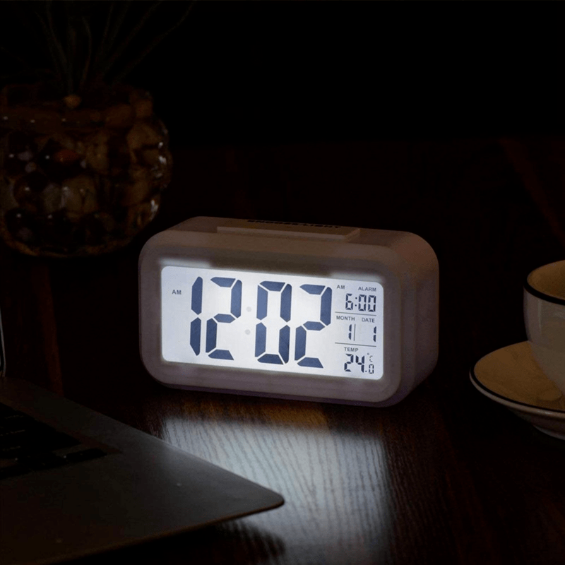 Skorter | SmartAlarm - Mini LCD Alarm Clock with Music and Temperature Display