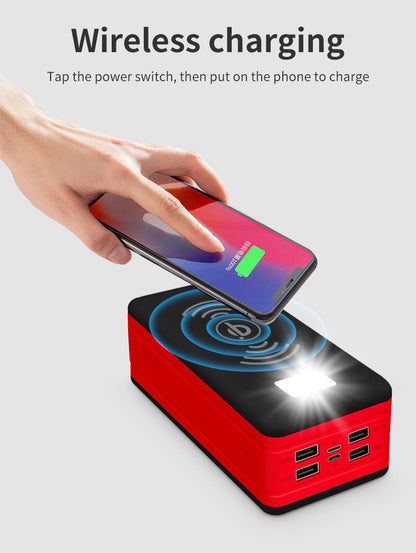 Skorter | Massive 50000 mAh Capacity Wireless Solar Power Bank