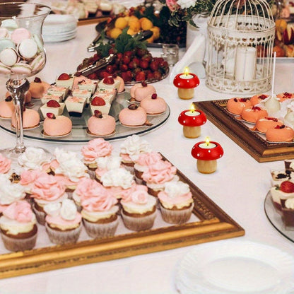 Skorter | 3 pcs wooden mushroom tea pockets - Cute decoration for table decor