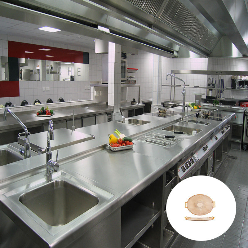 Skorter | AcrylicTray - Acrylic serving bowl with gold handle | For dessert and snacks