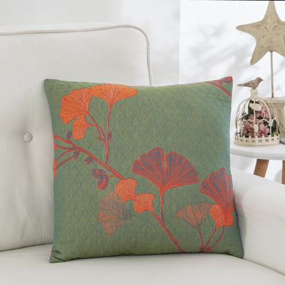 Skorter | Cotton Gauze Jacquard Ginkgo Leaf Pillowcases(2PCS)