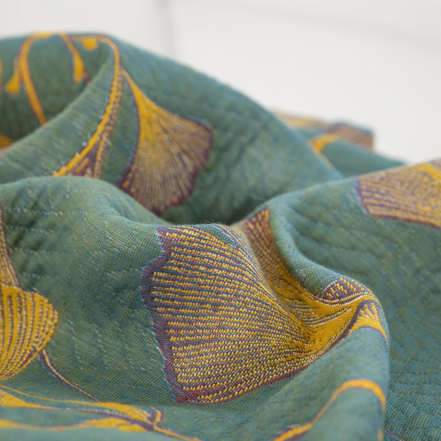 Skorter | Cotton Gauze Jacquard Ginkgo Leaf Pillowcases(2PCS)