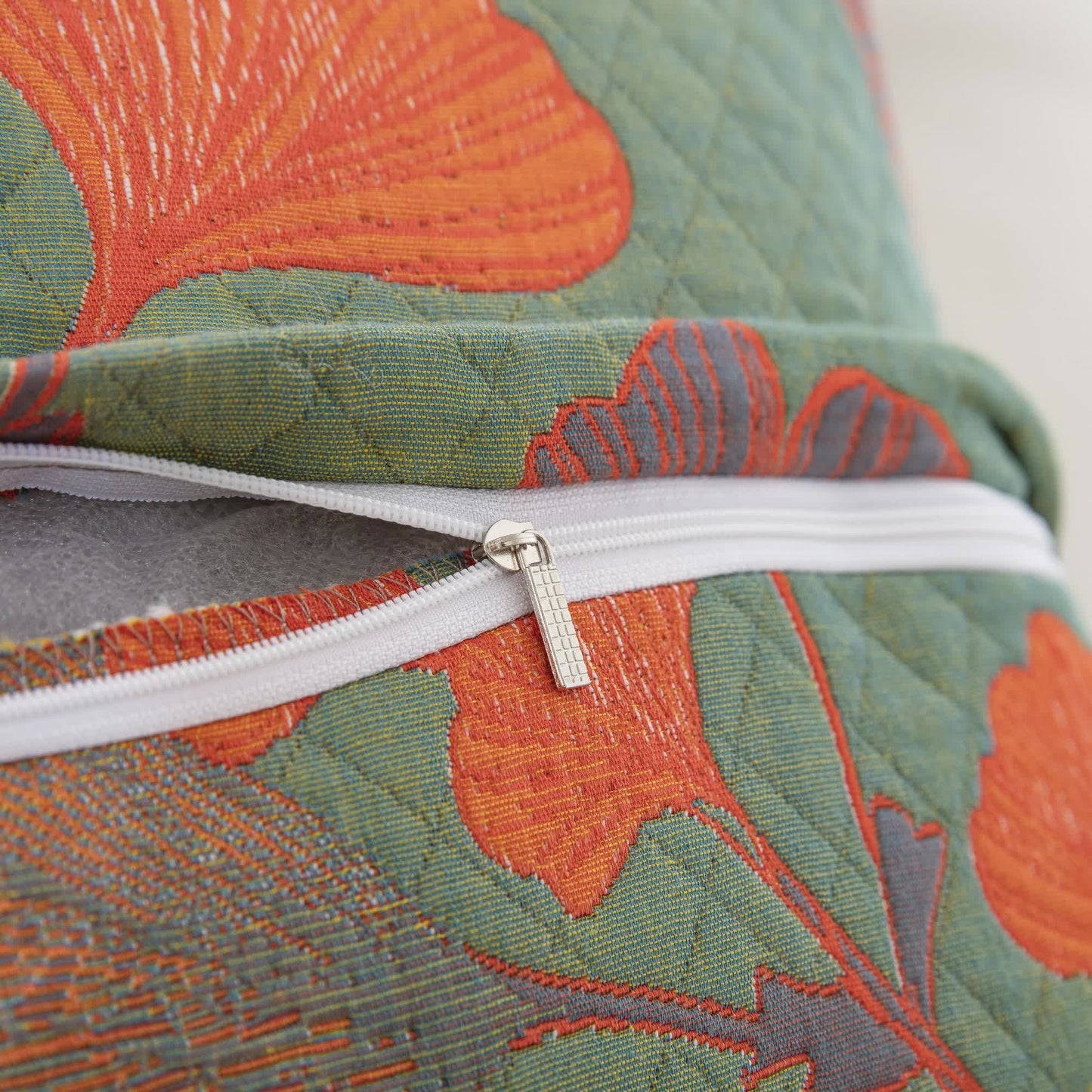 Skorter | Cotton Gauze Jacquard Ginkgo Leaf Pillowcases(2PCS)