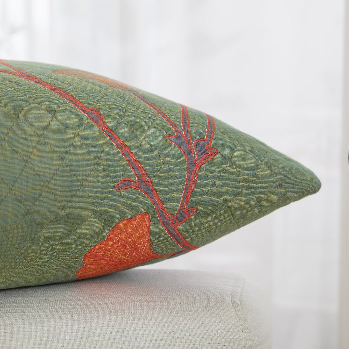 Skorter | Cotton Gauze Jacquard Ginkgo Leaf Pillowcases(2PCS)