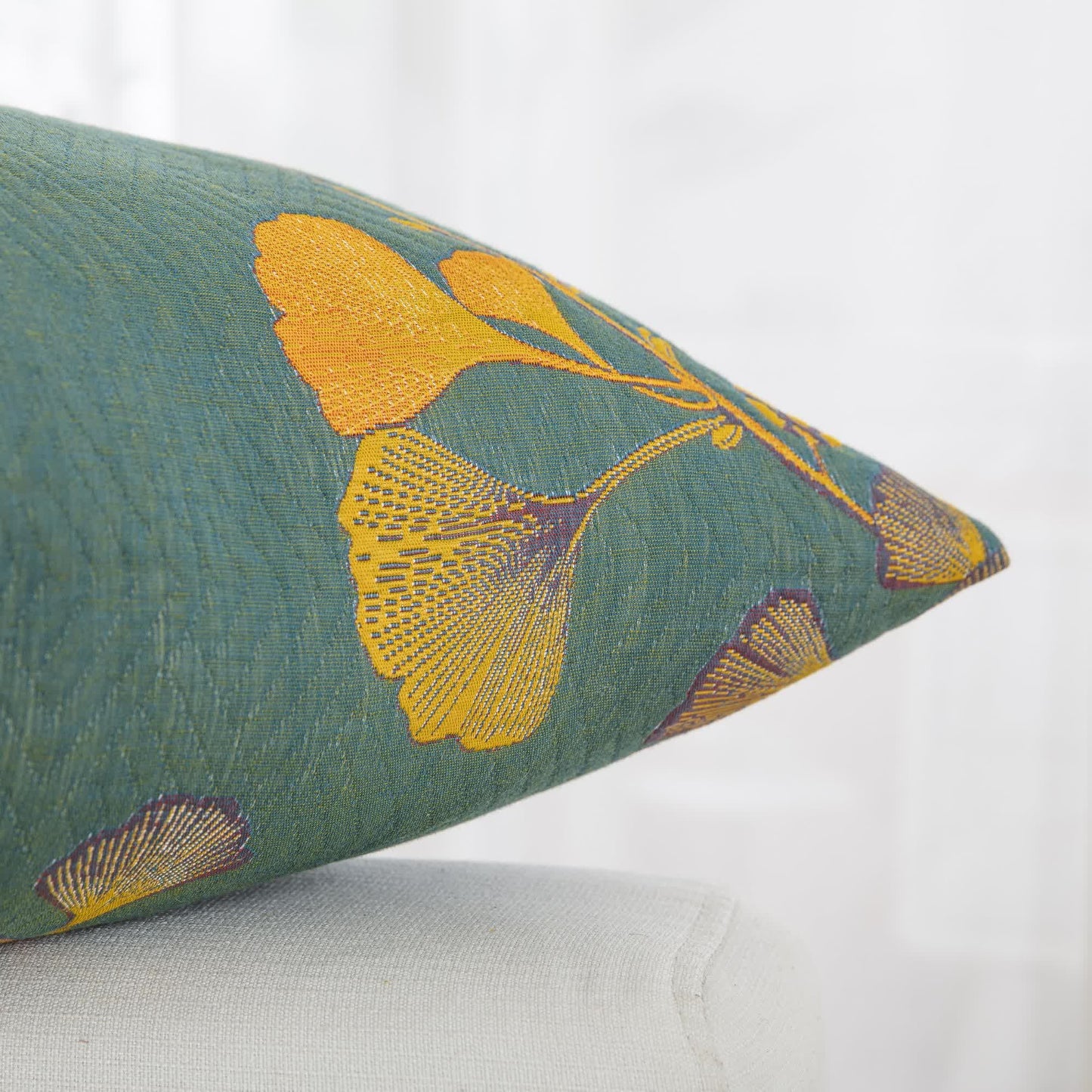 Skorter | Cotton Gauze Jacquard Ginkgo Leaf Pillowcases(2PCS)