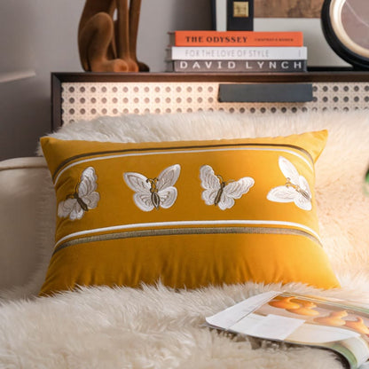 Skorter | Embroidery Butterfly Soft Decorative Pillowcase