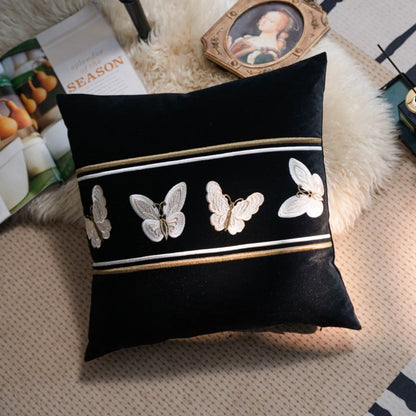 Skorter | Embroidery Butterfly Soft Decorative Pillowcase