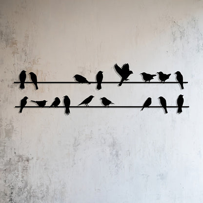 Skorter | BirdSet - Set with 2 Metal Bird Wall Decorations