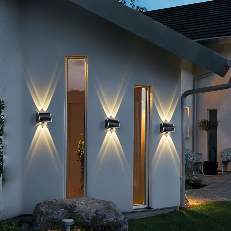 Skorter | Modern Simplicity Solar Waterproof Rectangular ABS PMMA LED Wall Light Lamp For Outdoor Patio