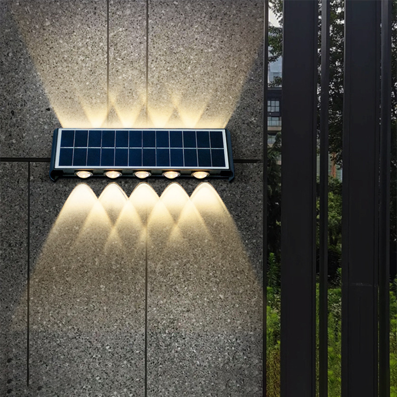 Skorter | Modern Simplicity Solar Waterproof Rectangular ABS PMMA LED Wall Light Lamp For Outdoor Patio