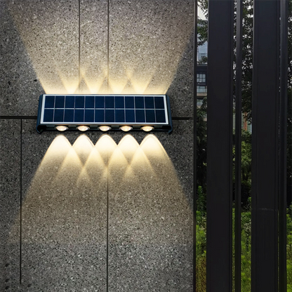 Skorter | Modern Simplicity Solar Waterproof Rectangular ABS PMMA LED Wall Light Lamp For Outdoor Patio
