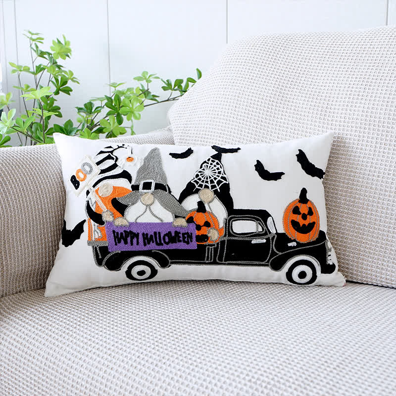 Skorter | Embroidered Halloween Holiday Decorative Pillowcase