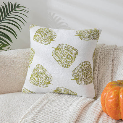 Skorter | Chenille Halloween Festive Pumpkin Pillow Cover