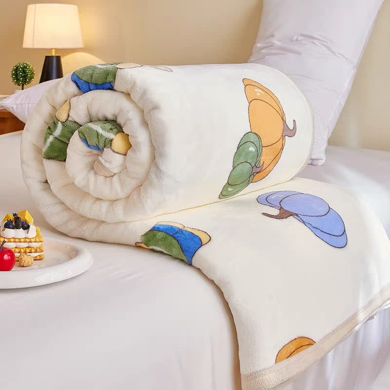 Skorter | Cartoon Pumpkin Cute Bear Flannel Blanket