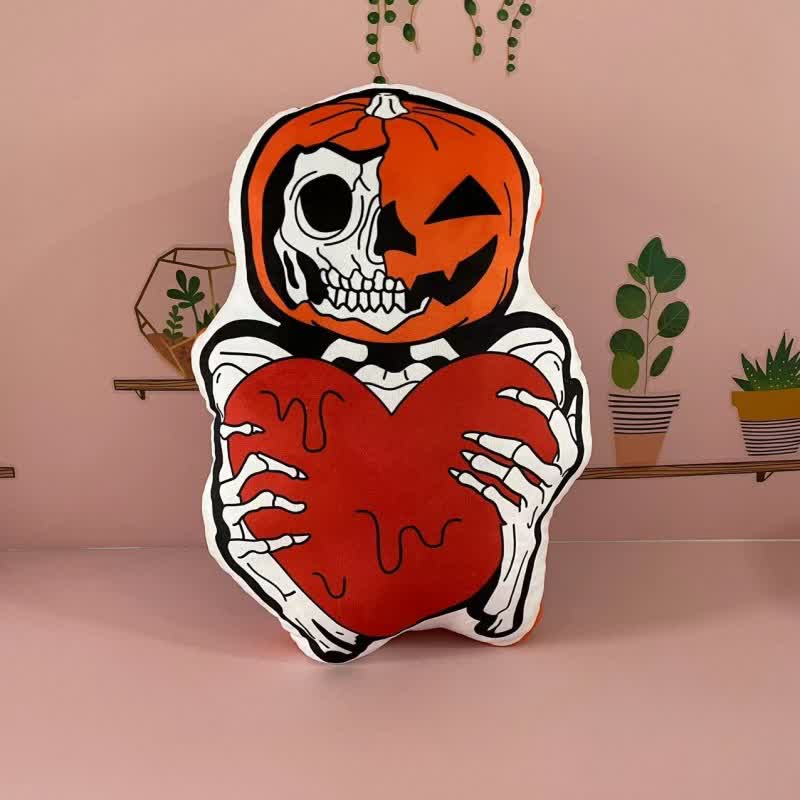 Skorter | Halloween Pumpkin Monster Lumbar Pillow