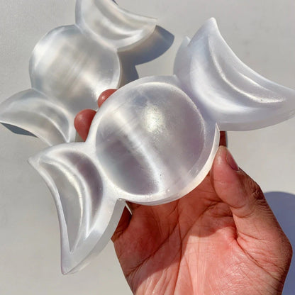 Skorter | CrystalHola - Boho Chic Gypsum Moon with Crystal Details