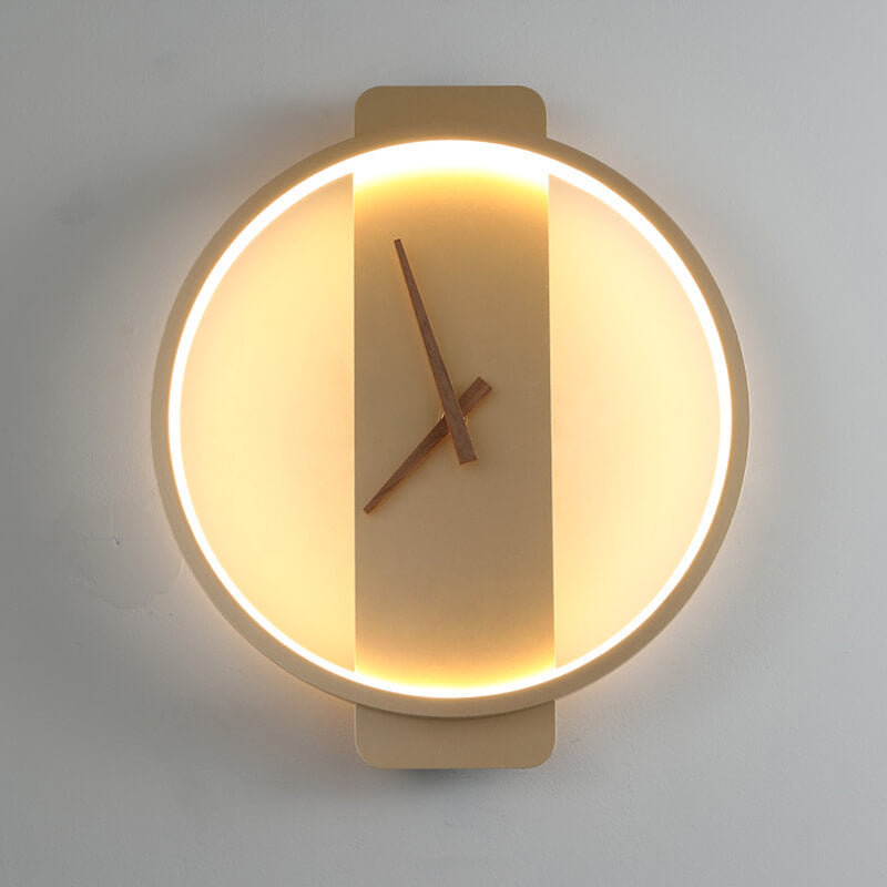 Skorter | Modern, minimalist, clock-shaped LED wall lamp with 1 light