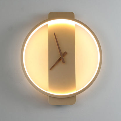 Skorter | Modern, minimalist, clock-shaped LED wall lamp with 1 light