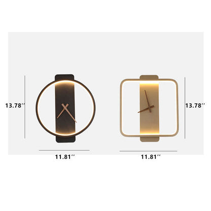 Skorter | Modern, minimalist, clock-shaped LED wall lamp with 1 light