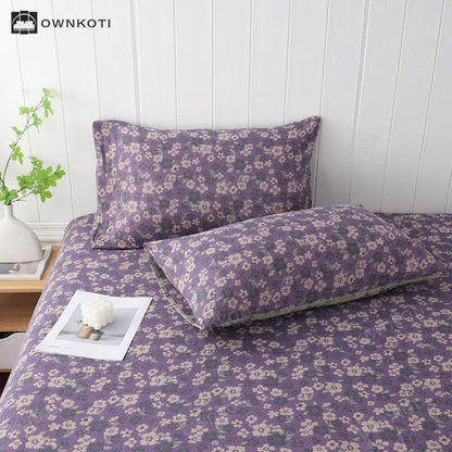 Skorter | Cotton Gauze Jacquard Floral Soft Pillowcases(2PCS)