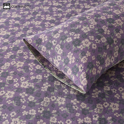 Skorter | Cotton Gauze Jacquard Floral Soft Pillowcases(2PCS)