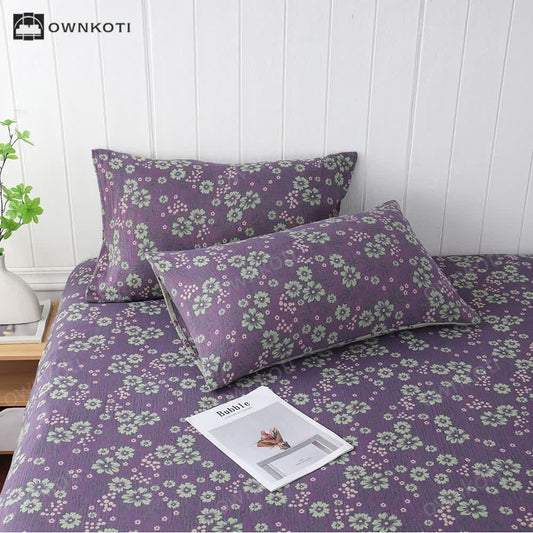 Skorter | Cotton Gauze Blomming Floral Breathable Pillowcases(2PCS)