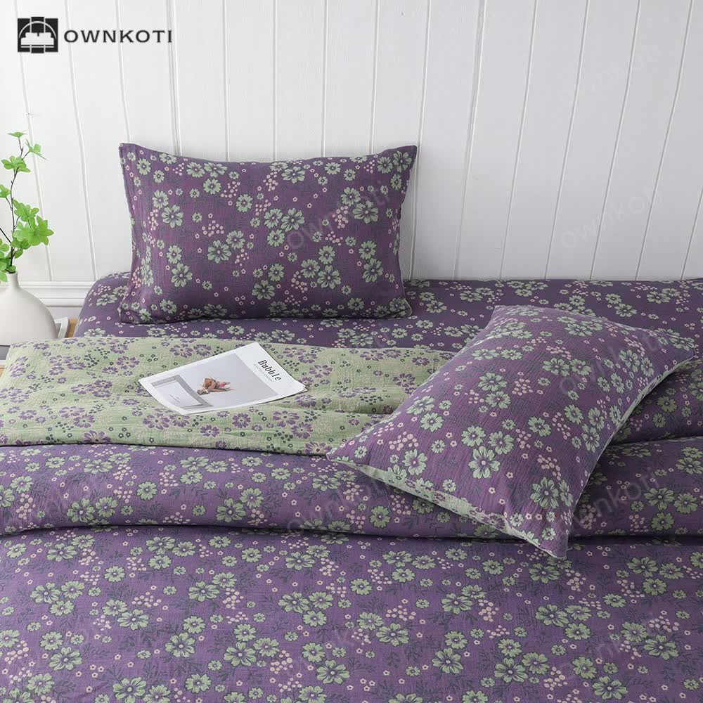 Skorter | Cotton Gauze Blomming Floral Breathable Pillowcases(2PCS)