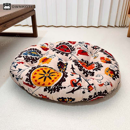 Skorter | Exotic Round-shaped Soft Floor Chair Cushion