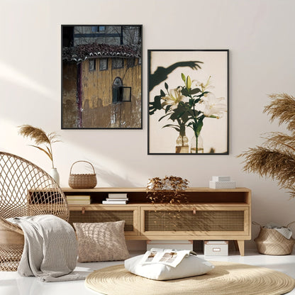 Skorter | 1 pc Photo frame - Photo frame for Wall and Table decoration, Perfect for Art, Birthdays and Home decoration, Black, Elongated