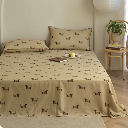 Skorter | Dachshund Double Layers Cotton Gauze Coverlet