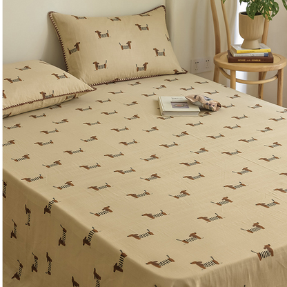 Skorter | Dachshund Double Layers Cotton Gauze Coverlet