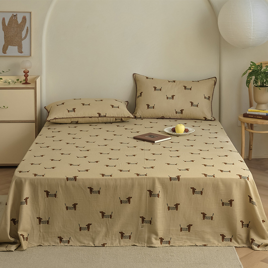 Skorter | Dachshund Double Layers Cotton Gauze Coverlet