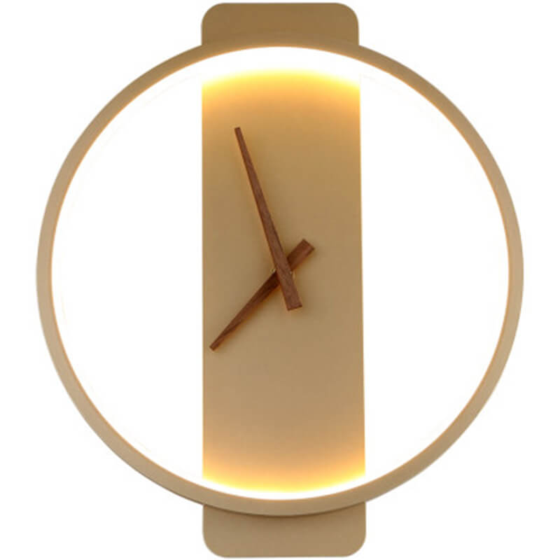 Skorter | Modern, minimalist, clock-shaped LED wall lamp with 1 light
