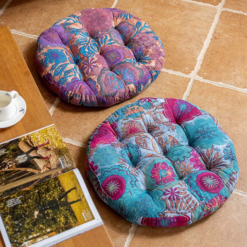 Skorter | Bohemian Floral Decorative Comfy Floor Cushion
