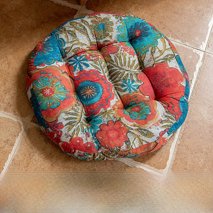 Skorter | Bohemian Floral Decorative Comfy Floor Cushion