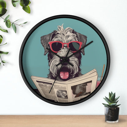 Skorter | Reading Newspaper Wall clock