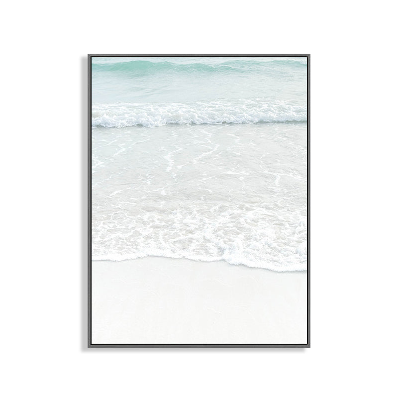 Skorter | Beige Sea-water Wall Decoration Tropical Style Texture Canvas Print for Dining Room