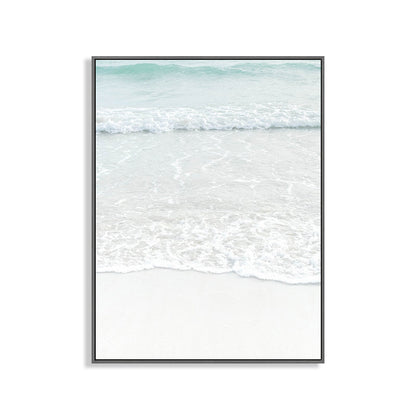 Skorter | Beige Sea-water Wall Decoration Tropical Style Texture Canvas Print for Dining Room