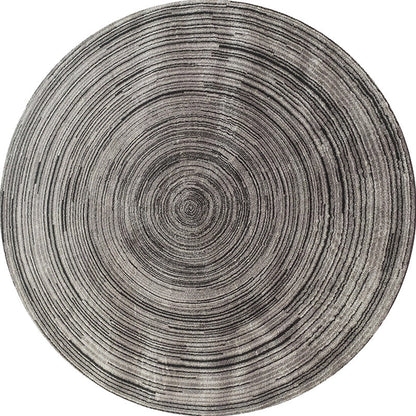 Skorter | Creative Multicolor Modernist Rug Polyester Circle and Brush Stroke Pattern Rug Washable Pet Friendly Non-Slip Rug for the Living Room