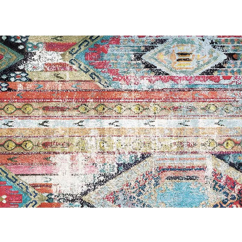 Skorter | Bohemian Tribal Pattern Rug More Colors Polyester Rug Machine Washable Non-Slip Back Rug for Living Room
