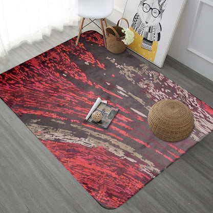 Skorter | Creative abstract rug Multicolor Industrial design rug Polyester Pet-friendly non-slip backing Washable rug for the living room