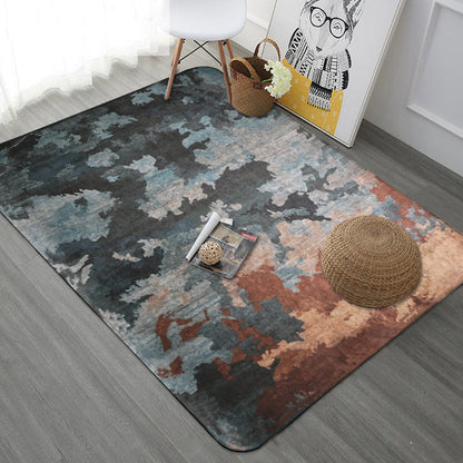Skorter | Creative abstract rug Multicolor Industrial design rug Polyester Pet-friendly non-slip backing Washable rug for the living room