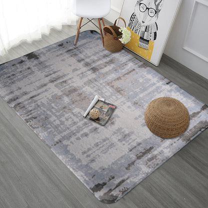Skorter | Creative abstract rug Multicolor Industrial design rug Polyester Pet-friendly non-slip backing Washable rug for the living room
