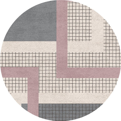 Skorter | Colorful checkered rug Polyester Modern rug Washable Non-slip Pet-friendly area rug for the living room