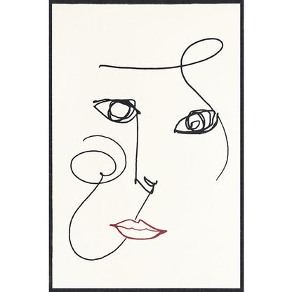 Skorter | Beige Abstract Rug Polyester Modern Rug Washable Non-Slip Pet-Friendly Area Rug for the Living Room