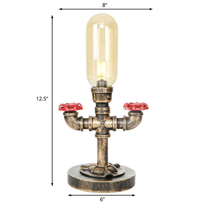 Skorter | RoboGlow - Modern Table Lamp with Industrial Design and Metal Pipe