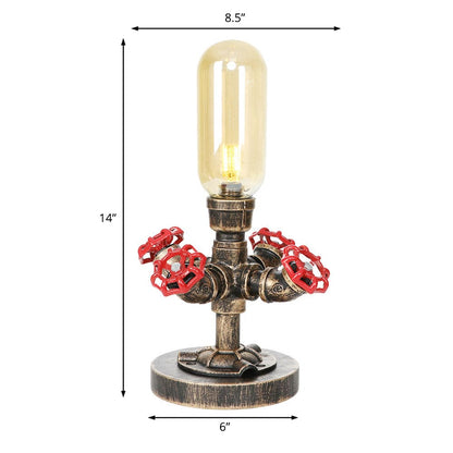 Skorter | RoboGlow - Modern Table Lamp with Industrial Design and Metal Pipe